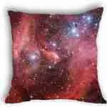 Anlye Galaxy Pillowcase red Solar Wind Pillow Cover Flashing Star Cushions case for Home decor
