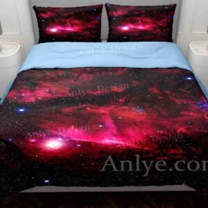 Wholesale Red Magma Galaxy Duvet Cover Set - Vibrant and Colorful