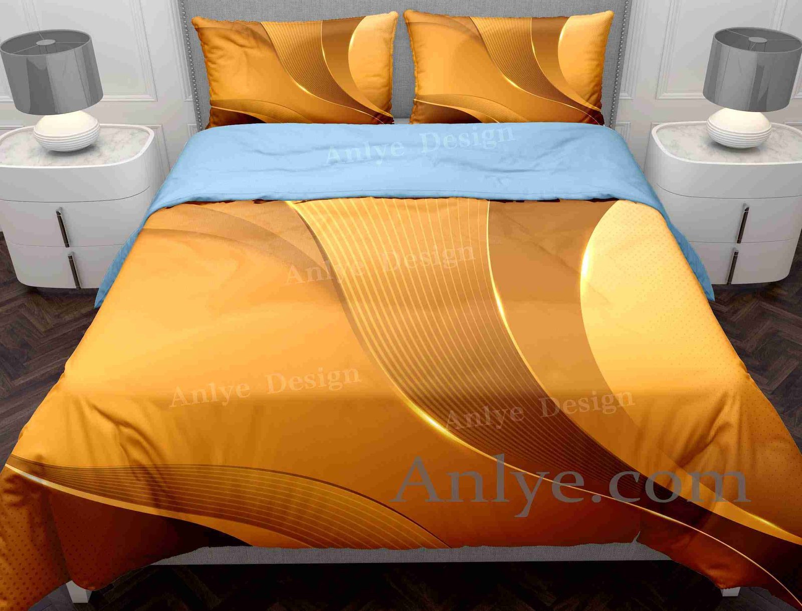 Luxurious and Colorful 3D Geometric Yellow Duvet Cover Set: Perfect Birthday Gift for Twin, Full, Queen, and King Sizes