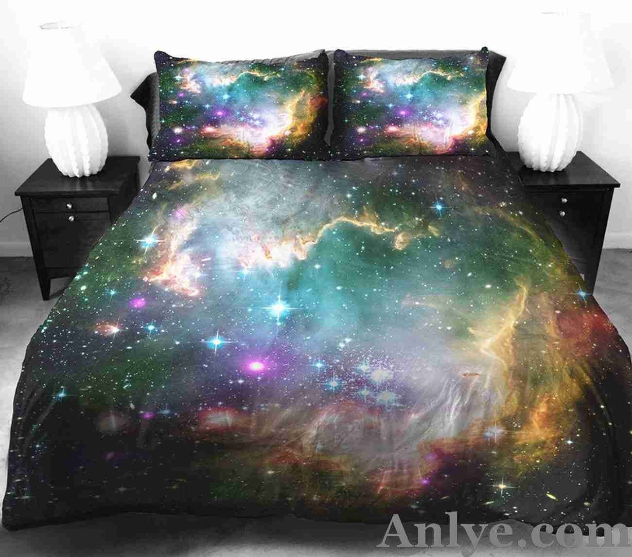 Wholesale 3D Galaxy Duvet Cover Set: Vibrant and Colorful, Perfect Gift for Boys and Girls - Image 2
