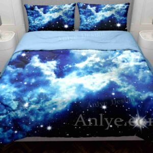 3D Cloudy Skies Duvet Cover Set: A Hot-Selling Gift for a Boy or Girl's Room - Vibrant and Colorful, Perfect for Any Bedroom
