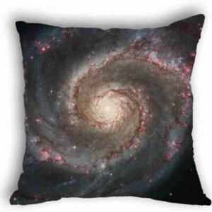 Anlye Galaxy Pillowcase Black Hole Whirlpool Space Cushions Cover 18X18 Satin Pillow case