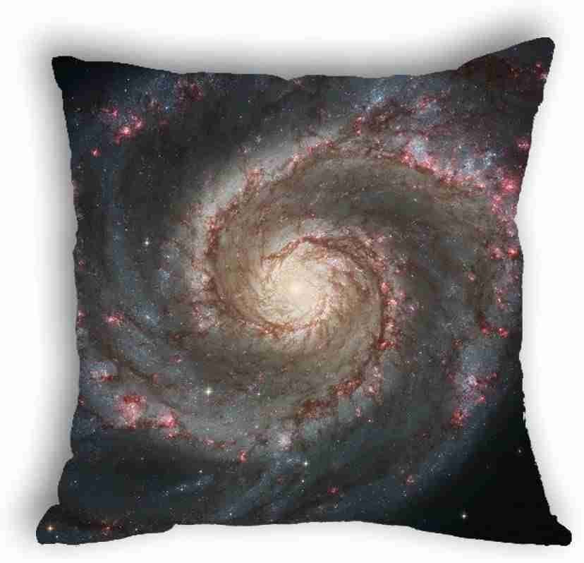 Anlye Galaxy Pillowcase Black Hole Whirlpool Space Cushions Cover 18X18 Satin Pillow case
