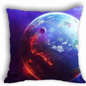 Anlye Blue Aerial Earth Cushions Memory Foam Pillow Chair Cushions case/Cover 3D Printing Silk Pillowcase
