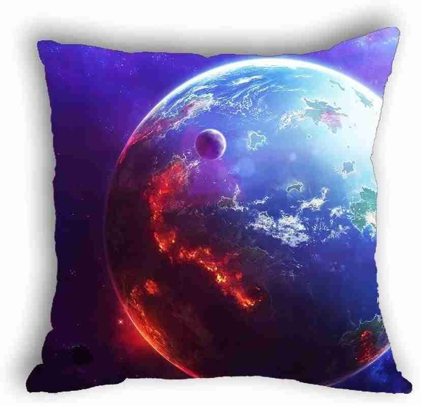Anlye Blue Aerial Earth Cushions Memory Foam Pillow Chair Cushions case/Cover 3D Printing Silk Pillowcase