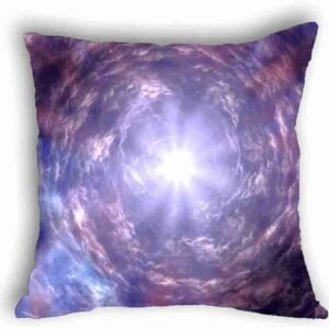 Anlye Purple Sun & Clouds Pillowcase Galaxy Pillow Covers for IKEA Sofa Body Pillow 18x18