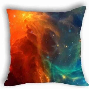 Anlye Galaxy Pillowcase red and Blue Solar Wind pillowcover Unique Design Euro Pillow Covers