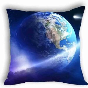 Anlye Blue Aerial Earth Pillow Cover Travel Pillow case 18X18 Satin Pillow Cases Wholesale Cushions Cases