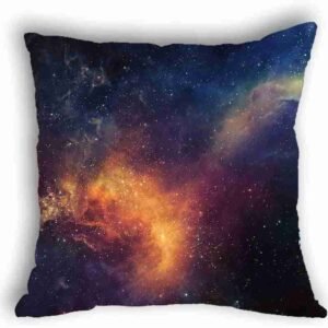 Anlye Galaxy Pillowcase Erupt Star Cushions Cover Satin Pillowcase Silk Like Soft Small Pillow Cases