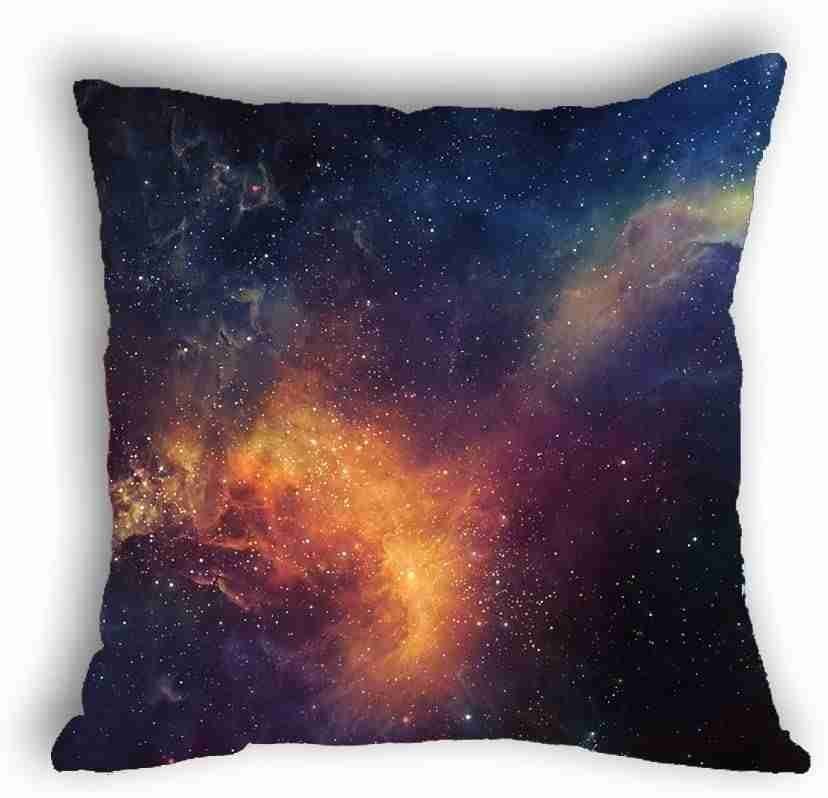 Anlye Galaxy Pillowcase Erupt Star Cushions Cover Satin Pillowcase Silk Like Soft Small Pillow Cases