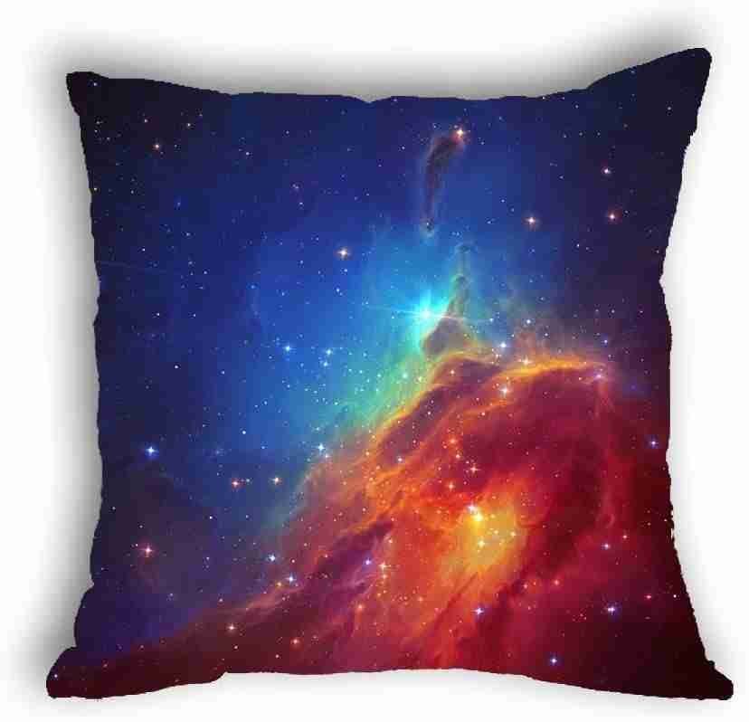 Anlye Galaxy Pillowcase Blue red Patio Pillow case Silk Pillowcase Outdoor Chair Cushions Pillow Cover