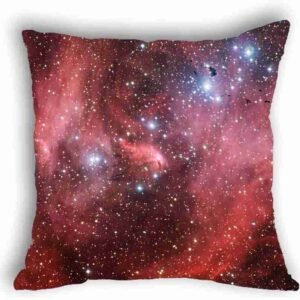 Anlye Galaxy Pillowcase red Solar Wind Pillow Cover Flashing Star Cushions case for Home decor
