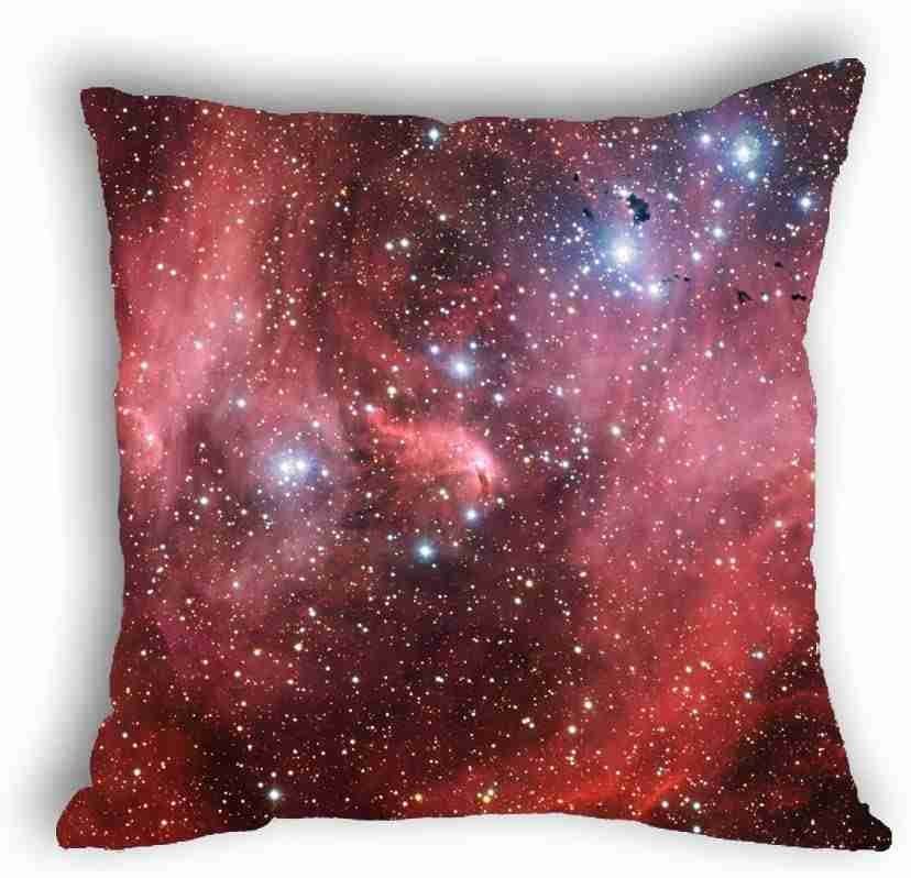 Anlye Galaxy Pillowcase red Solar Wind Pillow Cover Flashing Star Cushions case for Home decor