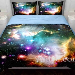 Wholesale 3D Galaxy Duvet Cover Set: Vibrant and Colorful, Perfect Gift for Boys and Girls