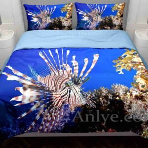 Vibrant and Colorful 3D Underwater World Duvet Cover Set - Perfect for Any Twin, Full, or Boy/Girl's Bedroom
